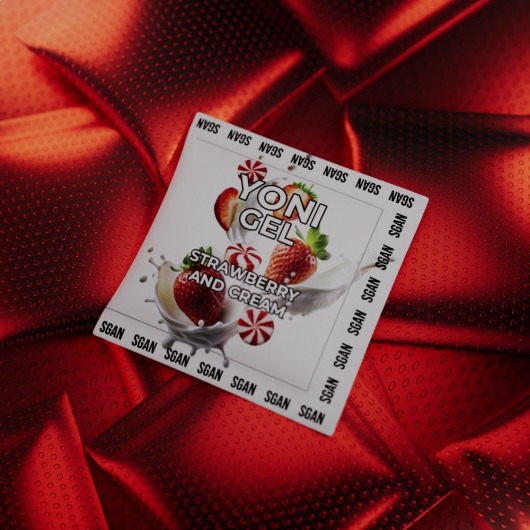 Саше лубриканта для орального секса SGAN со вкусом клубники со сливками - 5 мл. - SGAN - купить с доставкой в Кисловодске