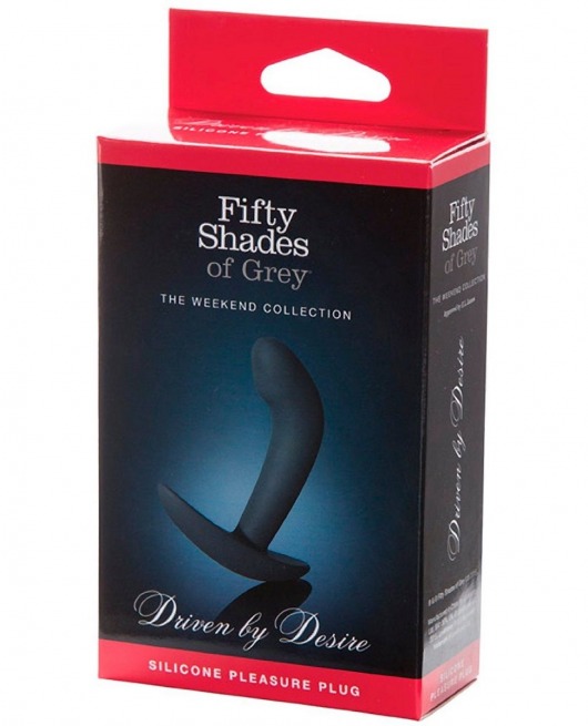 Анальная пробка Driven by Desire Silicone Butt Plug - 9 см. - Fifty Shades of Grey - в Кисловодске купить с доставкой