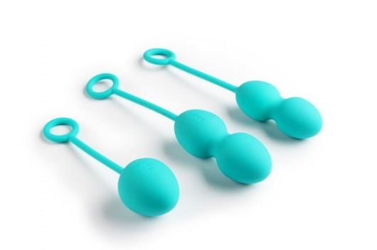 Набор зелёных вагинальных шариков Nova Ball со смещенным центром тяжести - Svakom