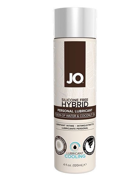 Водно-масляный лубрикант с охлаждающим эффектом JO Silicon free Hybrid Lubricant COOLING - 120 мл. - System JO - купить с доставкой в Кисловодске