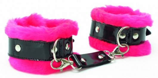 Розовые наручники с мехом BDSM Light - БДСМ Арсенал - купить с доставкой в Кисловодске
