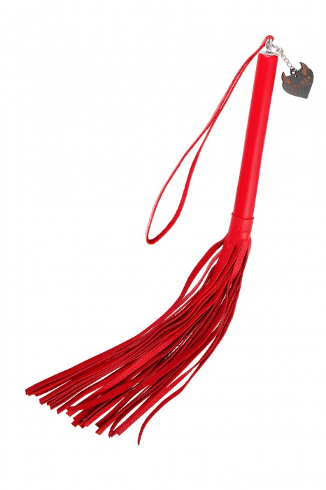 Красная кожаная плеть с петлёй - 50 см. - Pecado - купить с доставкой в Кисловодске