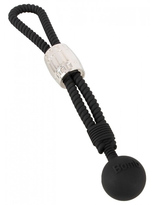 Черное эрекционное лассо с шариком-утяжелителем Heavy Rope - Orion - в Кисловодске купить с доставкой