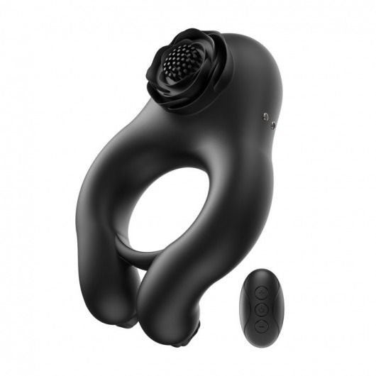Черное эрекционное кольцо Abe с пультом ДУ - BeYourLover - в Кисловодске купить с доставкой