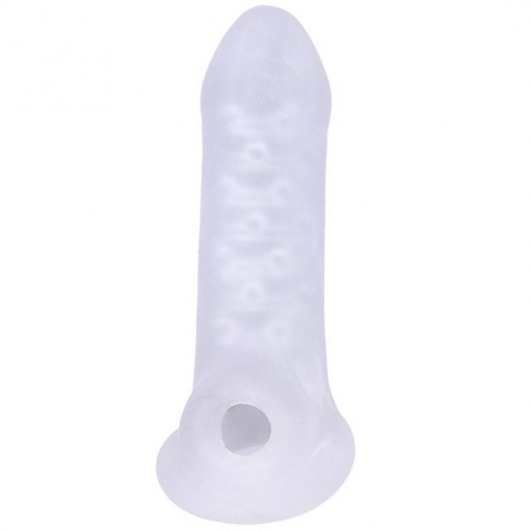 Тонкая насадка-удлинитель с подхватом мошонки Jacked Up - Doc Johnson - в Кисловодске купить с доставкой