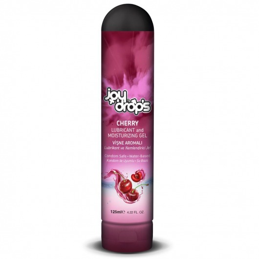 Смазка на водной основе Cherry с ароматом вишни -  125 мл. - JoyDrops - купить с доставкой в Кисловодске