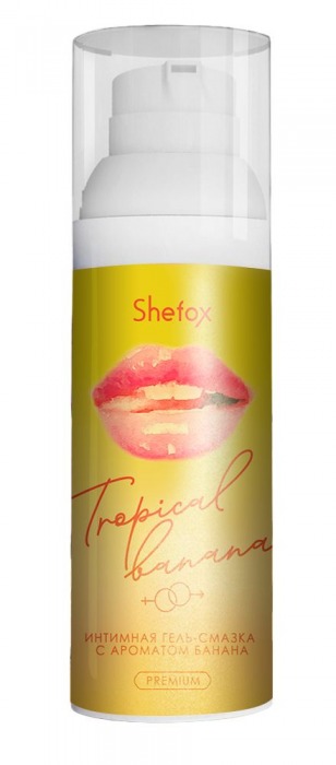Интимная гель-смазка Shefox Premium «Тропический банан» - 50 мл. - Shefox - купить с доставкой в Кисловодске