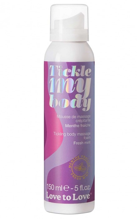 Массажная хрустящая пенка Tickle My Body Fresh Mint с ароматом мяты - 150 мл. - Love to Love - купить с доставкой в Кисловодске