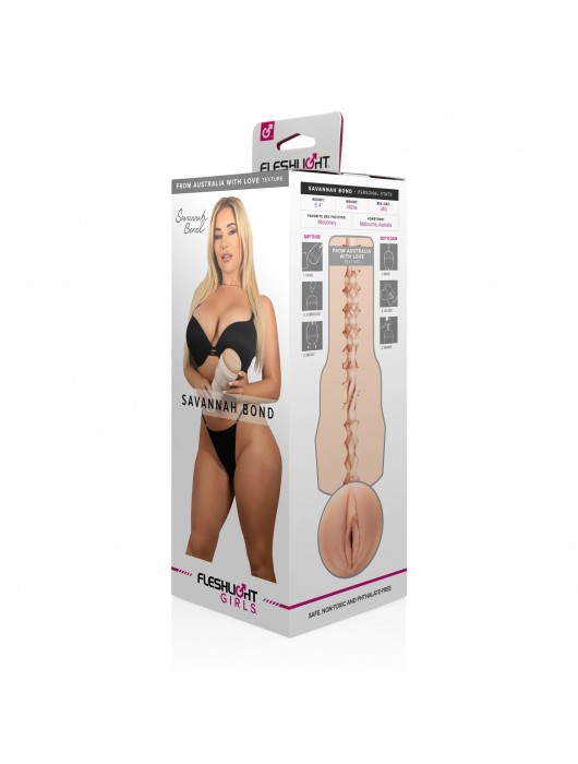 Мастурбатор-вагина Fleshlight Girls - Savannah Bond From Australia With Love - Fleshlight - в Кисловодске купить с доставкой