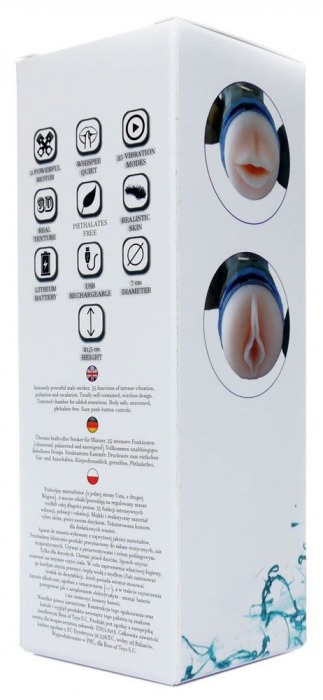 Двусторонний мастурбатор с вибрацией Double Delight - вагина и ротик - Boys of Toys - в Кисловодске купить с доставкой