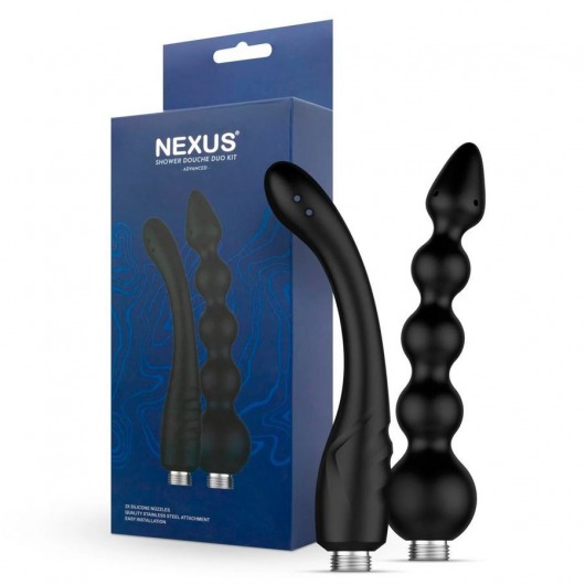 Набор из 2 насадок для анального душа Shower Douche Duo Kit - Nexus Range - купить с доставкой в Кисловодске