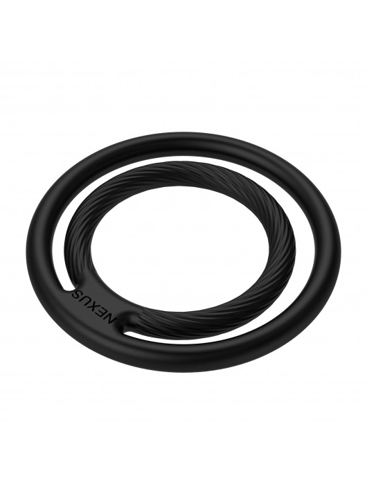 Черное двойное эрекционное кольцо Nexus Enduro Double - Nexus Range - в Кисловодске купить с доставкой