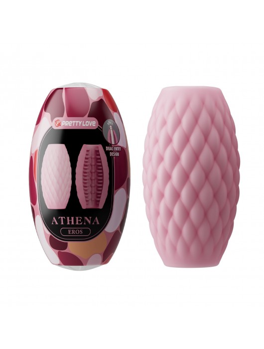 Розовый нереалистичный мастурбатор Athena - Baile - в Кисловодске купить с доставкой