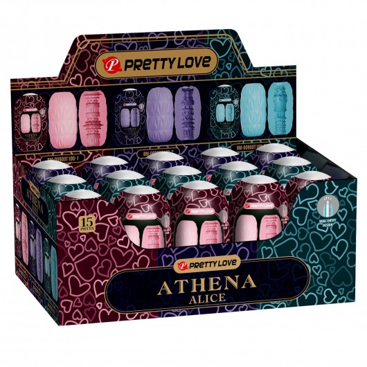 Набор из 15 мастурбаторов Athena Alice - Baile - в Кисловодске купить с доставкой