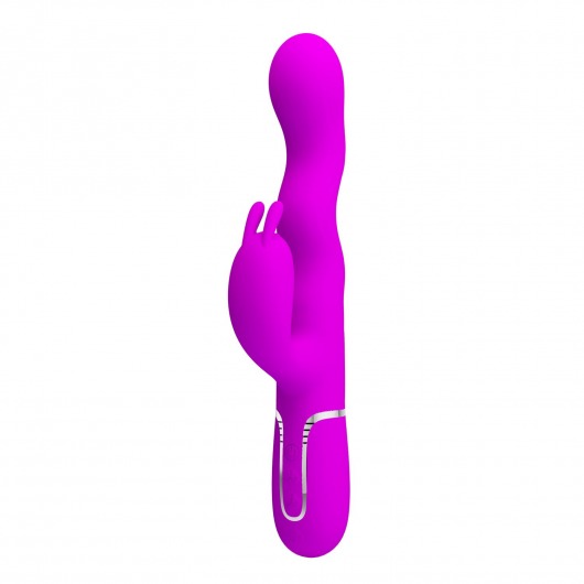 Лиловый вибратор с функцией волновой стимуляции Laursen - 24,9 см. - Baile