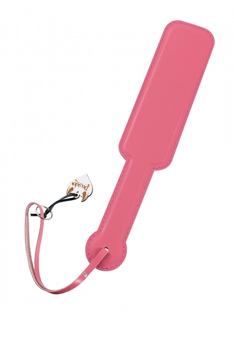 Розовый кожаный пэддл - 37 см. - Pecado - купить с доставкой в Кисловодске