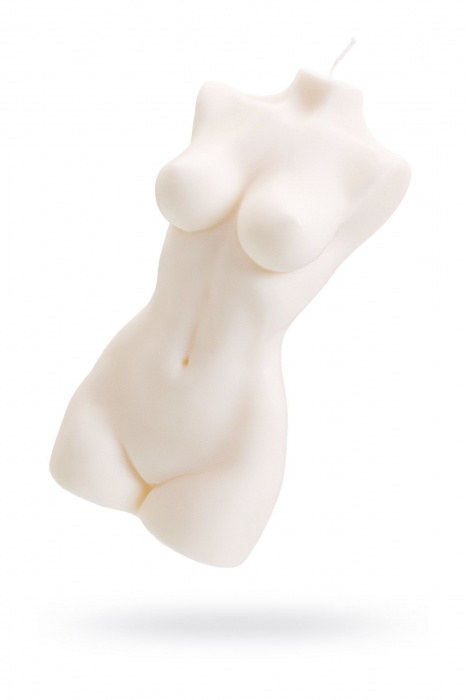 Белая интерьерная свеча в форме женского торса - 850 гр. - Pecado - купить с доставкой в Кисловодске