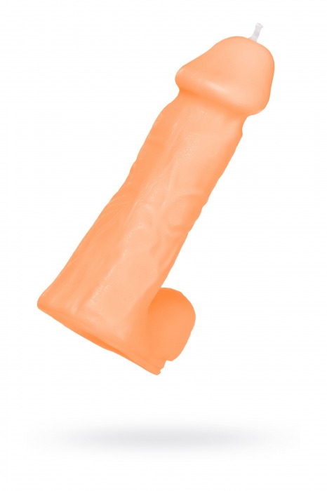 Оранжевая сувенирная свеча «Пенис» - Pecado - купить с доставкой в Кисловодске