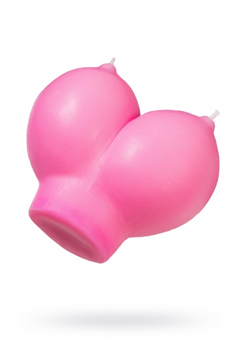 Розовая свеча «Сиськи» - 150 гр. - Pecado - купить с доставкой в Кисловодске