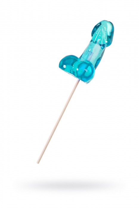 Голубой леденец в форме члена со вкусом блю кюрасао - 80 гр. - Sosuчki - купить с доставкой в Кисловодске
