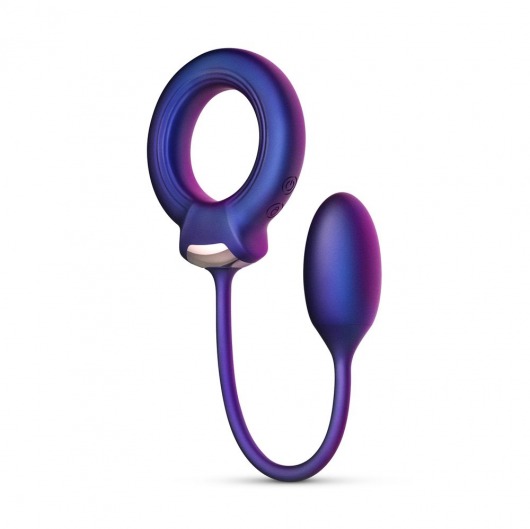 Фиолетовое эрекционное виброкольцо с анальным шариком Eclipse - ONE DC B.V. - в Кисловодске купить с доставкой