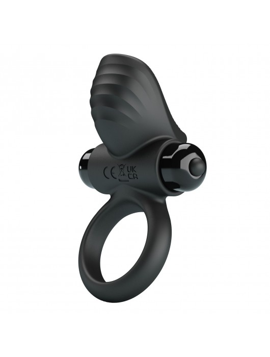 Черное эрекционное кольцо с вибрацией Adrien - Baile - в Кисловодске купить с доставкой