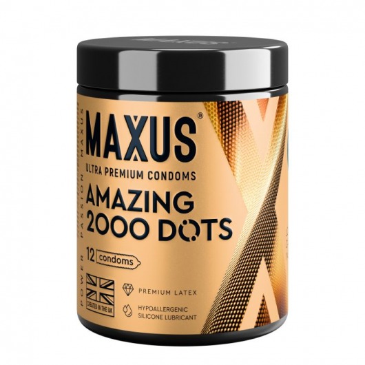Точечные презервативы MAXUS 2000 Amazing Dots с железным кейсом - 12 шт. - Maxus - купить с доставкой в Кисловодске