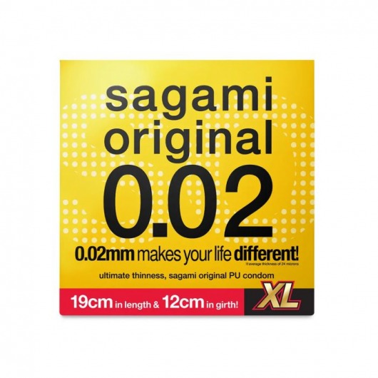 Презерватив увеличенного размера Sagami Original 0.02 XL-size - 1 шт. - Sagami - купить с доставкой в Кисловодске