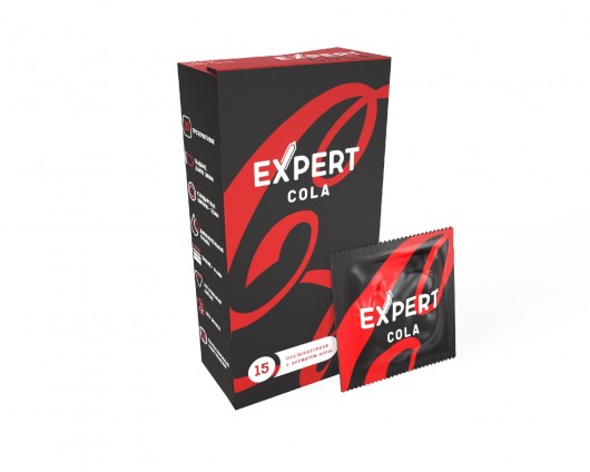 Презервативы с ароматом колы Expert Cola - 15 шт. - Expert - купить с доставкой в Кисловодске