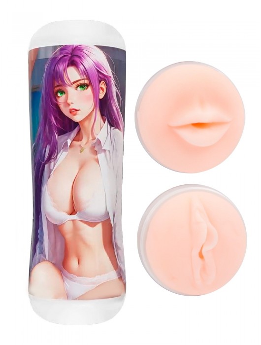 Двусторонний мастурбатор аниме - ротик и вагина - Tokyo Style - в Кисловодске купить с доставкой