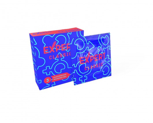 Классические презервативы Expert Classic - 3 шт. - Expert - купить с доставкой в Кисловодске