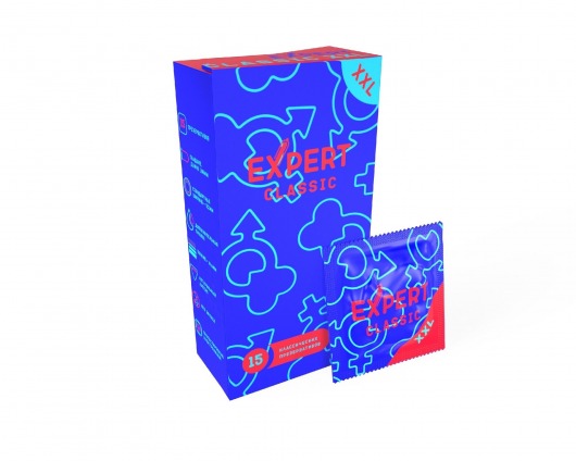 Презервативы увеличенного размера Expert Classic XXL - 15 шт. - Expert - купить с доставкой в Кисловодске