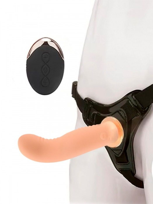 Женский вибрострапон со съемной насадкой и пультом ДУ - Erokay - купить с доставкой в Кисловодске