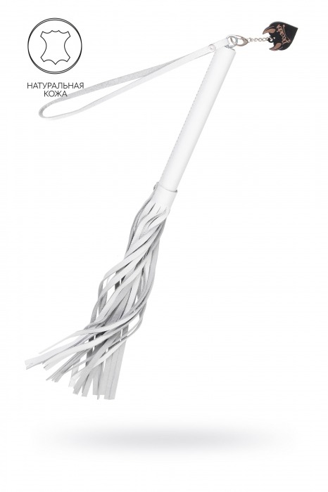 Белая кожаная плеть - 50 см. - Pecado - купить с доставкой в Кисловодске