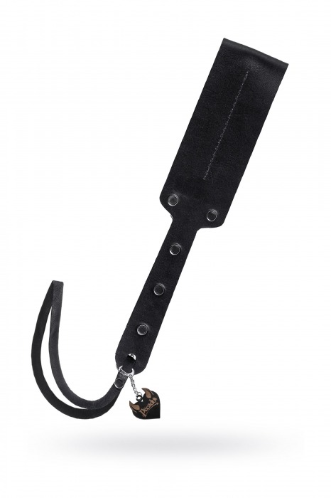 Черный кожаный пэддл - 32 см. - Pecado - купить с доставкой в Кисловодске