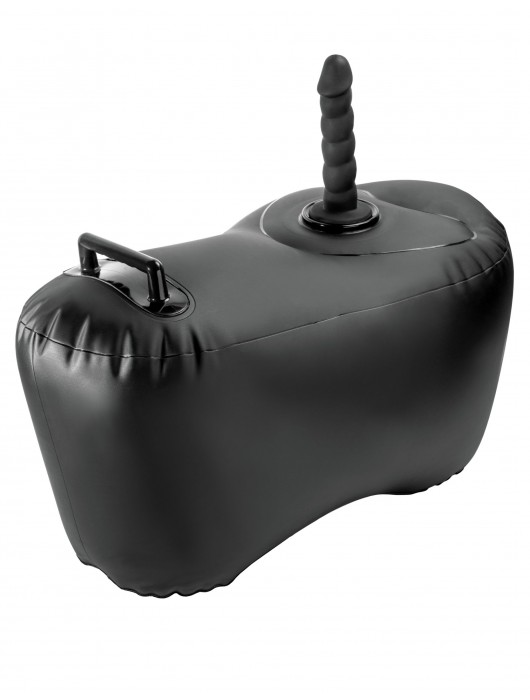 Черное надувное кресло с платформой для фиксации дилдо Body Dock Inflatable Love Seat - Pipedream - купить с доставкой в Кисловодске