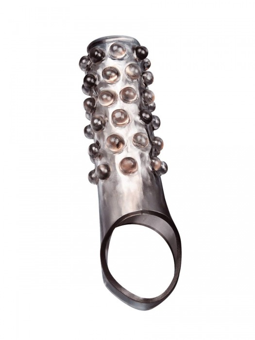 Дымчатая насадка на пенис с выпуклостями - 11 см. - Sex Expert - в Кисловодске купить с доставкой