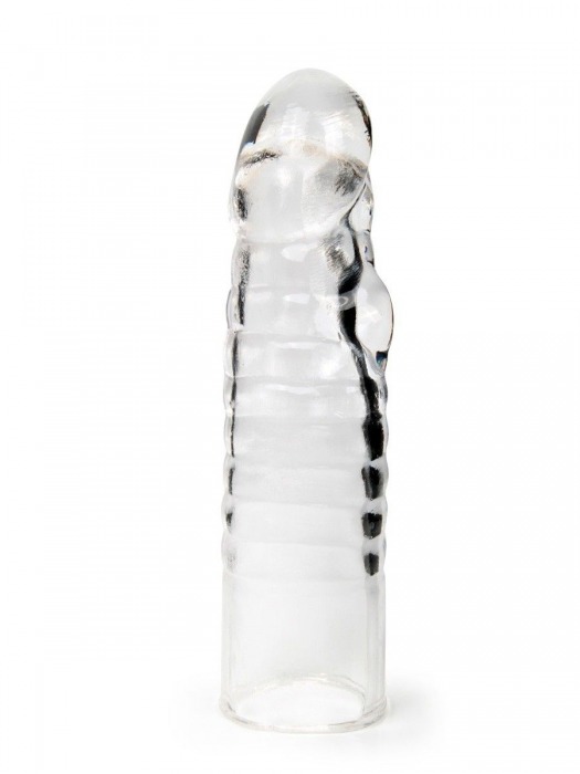Прозрачная закрытая насадка на член - 15 см. - Sex Expert - в Кисловодске купить с доставкой