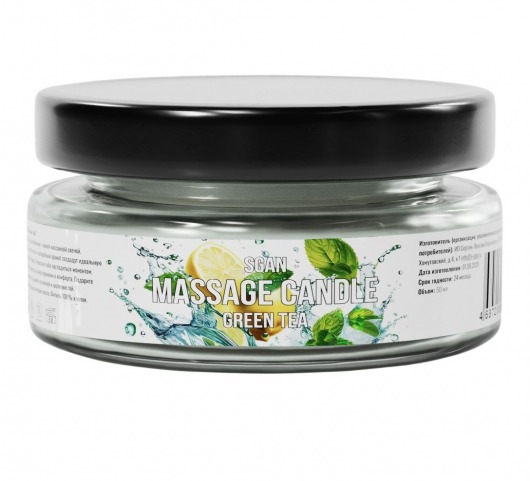 Массажная свеча «Зелёный чай» - 50 мл. - SGAN - купить с доставкой в Кисловодске
