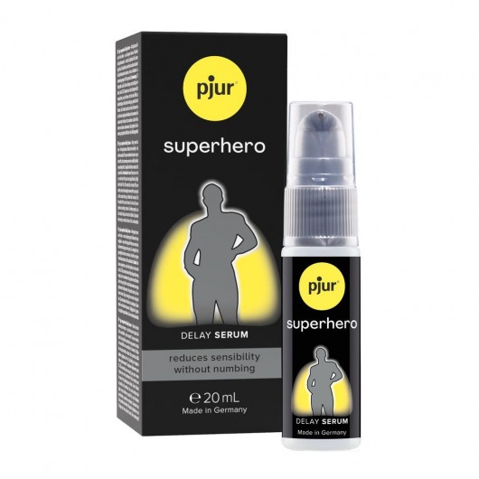 Пролонгатор-сыворотка pjur Superhero Delay Serum - 20 мл. - Pjur - купить с доставкой в Кисловодске