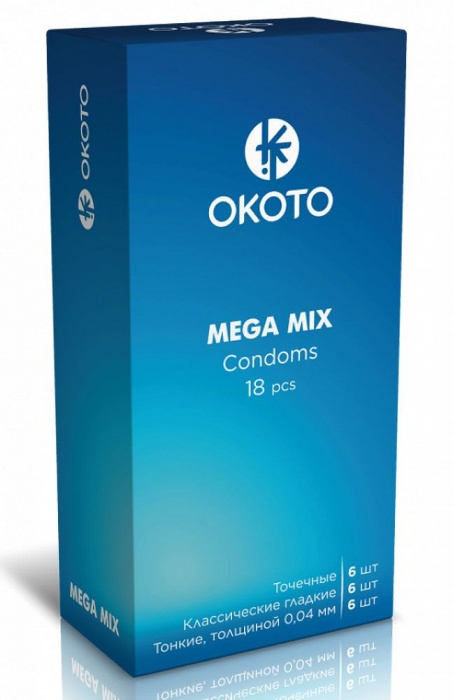 Презервативы OKOTO Mega Mix - 18 шт. - Sitabella - купить с доставкой в Кисловодске
