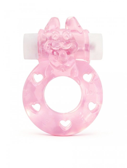 Розовое эрекционное виброкольцо в форме зайчика - 1137 - в Кисловодске купить с доставкой