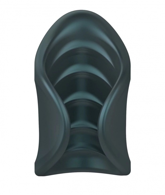 Серый сквозной мастурбатор с вибрацией Manwan Starter - Manwan - в Кисловодске купить с доставкой