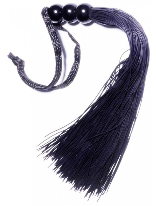 Черная силиконовая плетка - 25,4 см. - Boys of Toys - купить с доставкой в Кисловодске