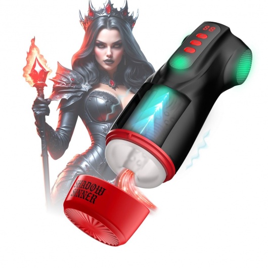 Интерактивный мастурбатор Raven с вакуумом, вибрацией и подсветкой - Shots Media BV - в Кисловодске купить с доставкой