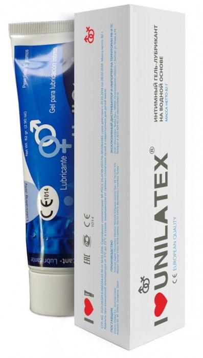 Лубрикант на водной основе Unilatex Gel - 80 мл. - Unilatex - купить с доставкой в Кисловодске
