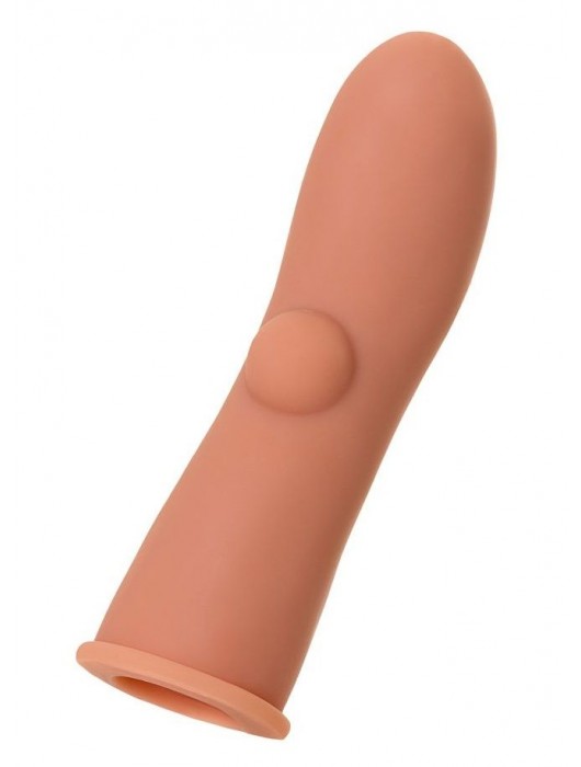 Насадка на фаллос с имитацией пирсинга - 14,7 см. - KOKOS - в Кисловодске купить с доставкой