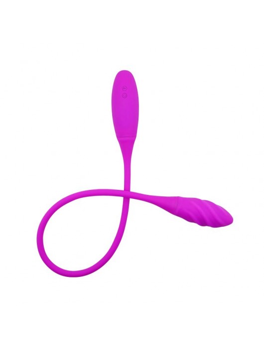 Двусторонний вибромассажер на гибком стержне Snaky Vibe - 60 см. - Baile