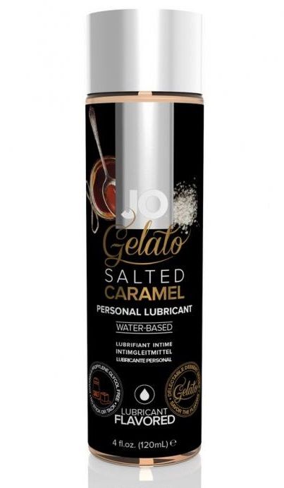 Лубрикант с ароматом солёной карамели JO GELATO SALTED CARAMEL - 120 мл. - System JO - купить с доставкой в Кисловодске