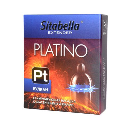 Стимулирующая насадка с усиками Platino  Вулкан - Sitabella - купить с доставкой в Кисловодске